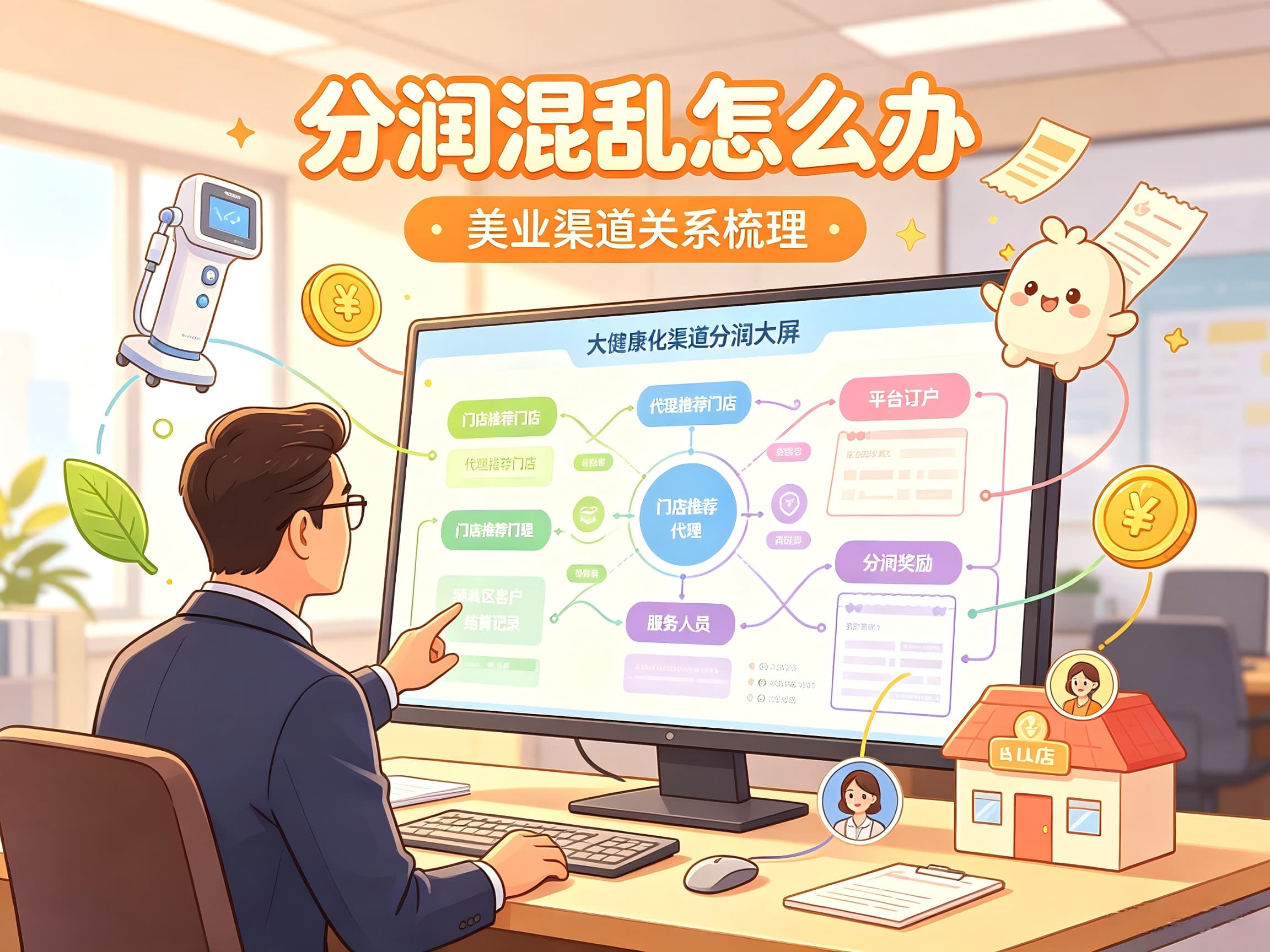 美业、大健康渠道越多，分润为什么越难管？规模化企业渠道分润困局解法