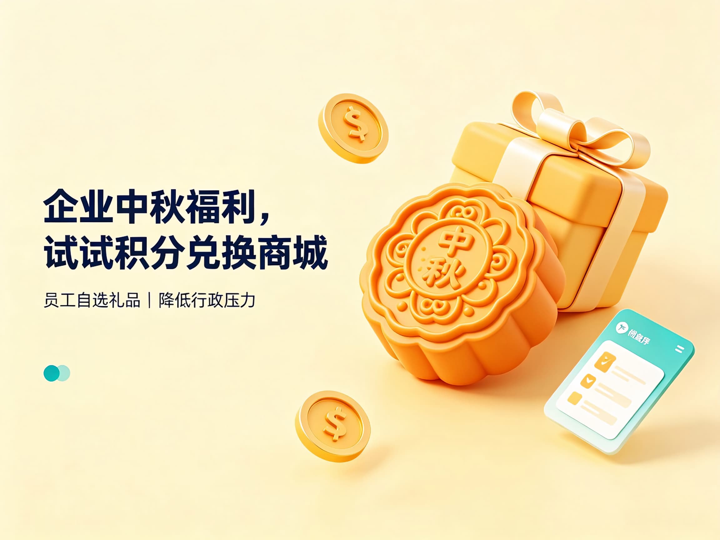 企业中秋福利怎么发？员工积分兑换小程序，让员工自选福利